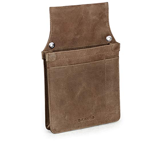 Profi Kellnerholster Kellnerhalfter, Echt-Leder, Braun, Branco 41433 von Branco