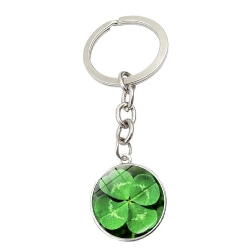 Brand-gangdiude Kristall-Edelstein Vierblättriges Kleeblatt Schlüsselanhänger Grünes Glücksgras Schlüsselschnalle Dekoratives Accessoire Brand-gangdiude Kristall-Edelstein Vierblättriges Kleeblatt Schlüsselanhänger Grünes Glücksgras Schlüsselschnalle Dekoratives Accessoire von Brand-gangdiude