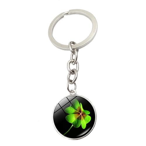 Brand-gangdiude Kristall-Edelstein Vierblättriges Kleeblatt Schlüsselanhänger Grünes Glücksgras Schlüsselschnalle Dekoratives Accessoire Brand-gangdiude Kristall-Edelstein Vierblättriges Kleeblatt Schlüsselanhänger Grünes Glücksgras Schlüsselschnalle Dekoratives Accessoire von Brand-gangdiude