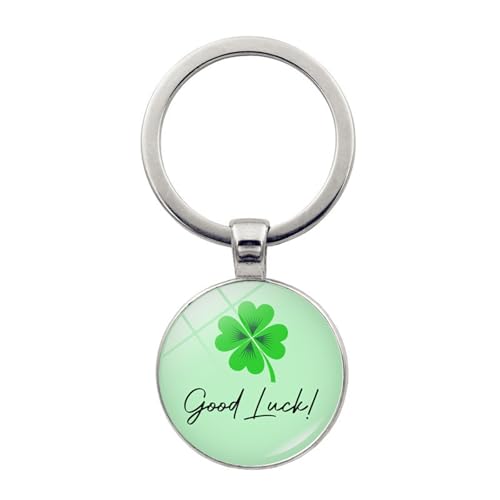Brand-gangdiude Lucky Four Leaf Clover Kristallglas Schlüsselanhänger Accessoire von Brand-gangdiude