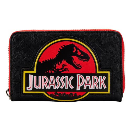 Loungefly Universal Geldbörse mit Jurassic Park Logo, Schwarz, Standard, 2 Klappen von Brand