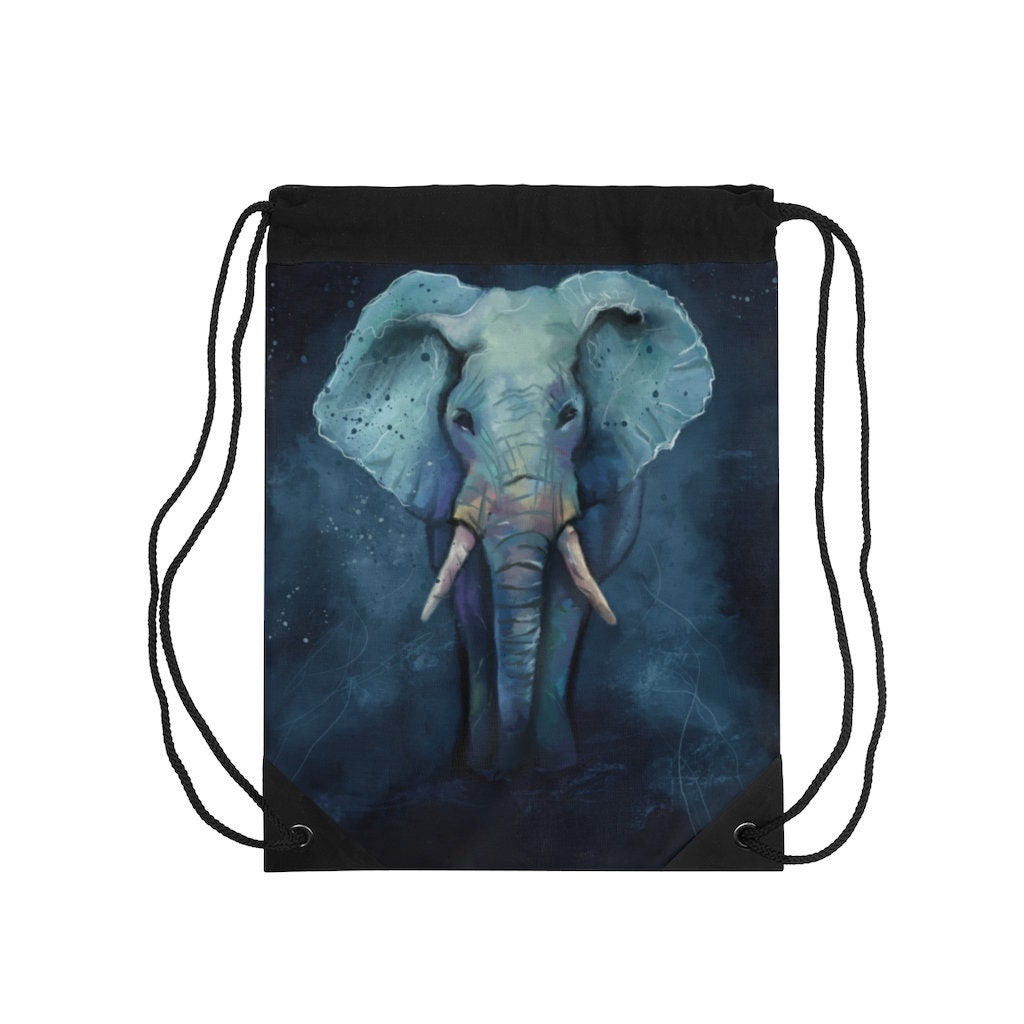 Elefant Turnbeutel, Rucksack, Kleiner Strandtasche, Buchtasche, Tote Bag, Liebhaber Geschenk von BrandXpressions