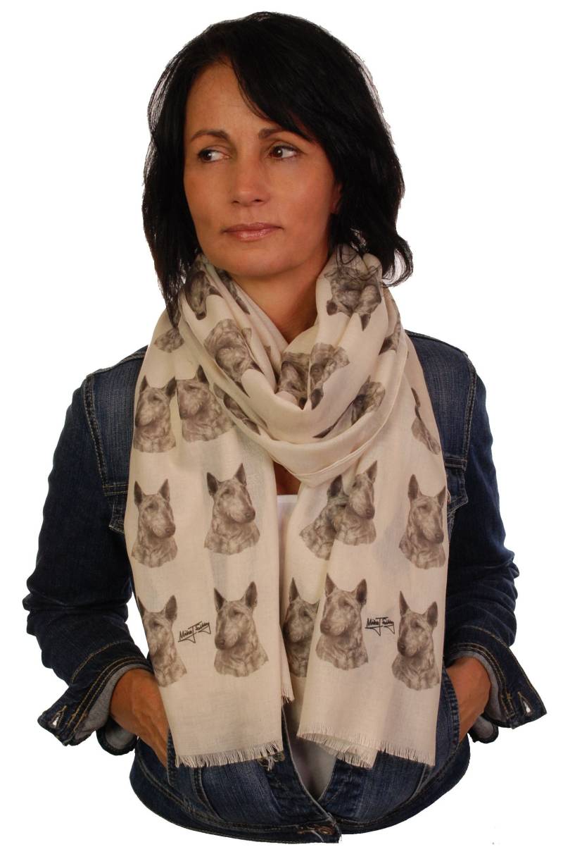 Bull Terrier Schal Mit Hunden Auf - Besitzer Geschenke Für Frauen Print von BrandingHouse