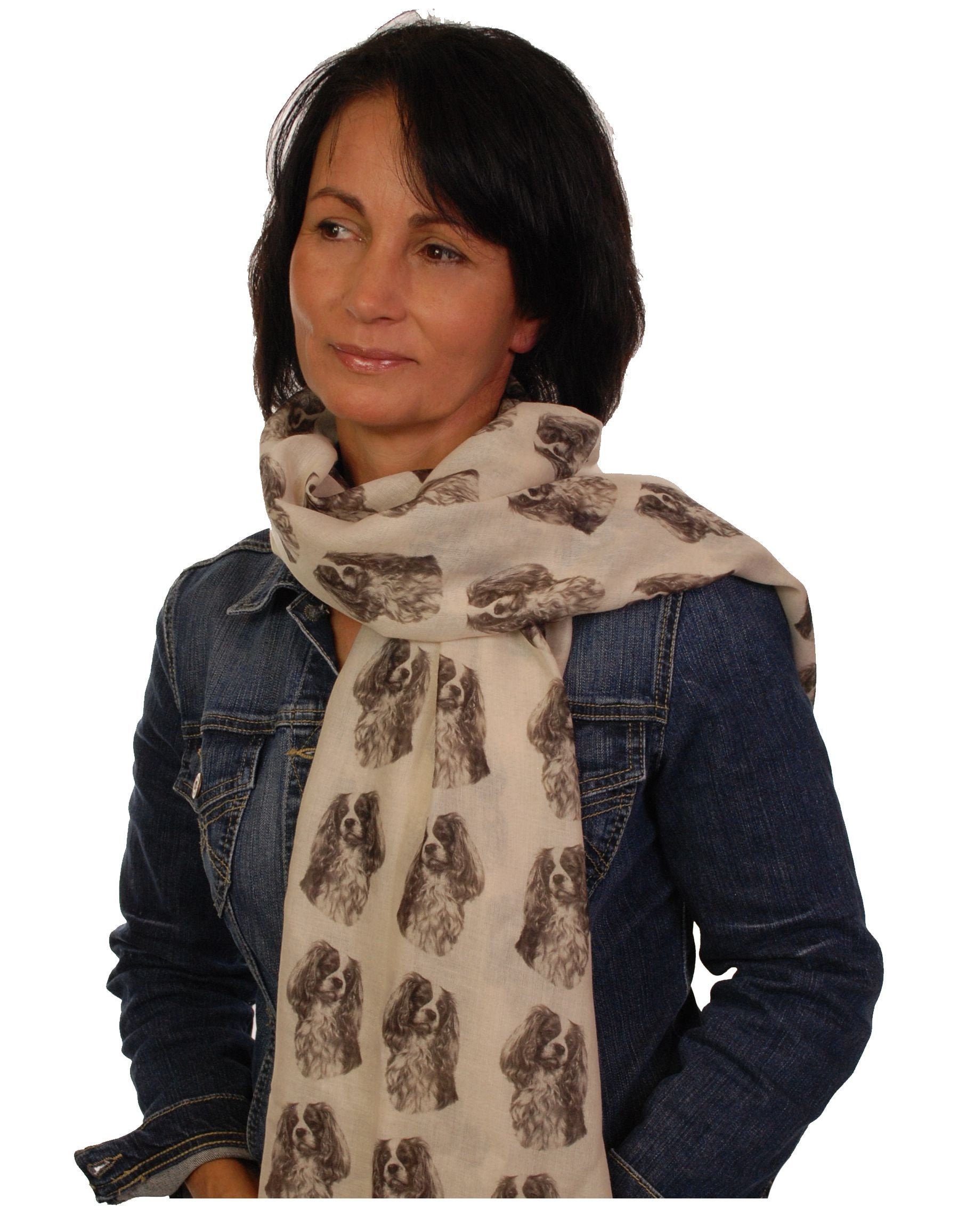 Cavalier King Charles Halstuch Mit Hunden An - Kavaliersbesitzer Geschenke Für Frauen Damenschals Cavaliers von BrandingHouse