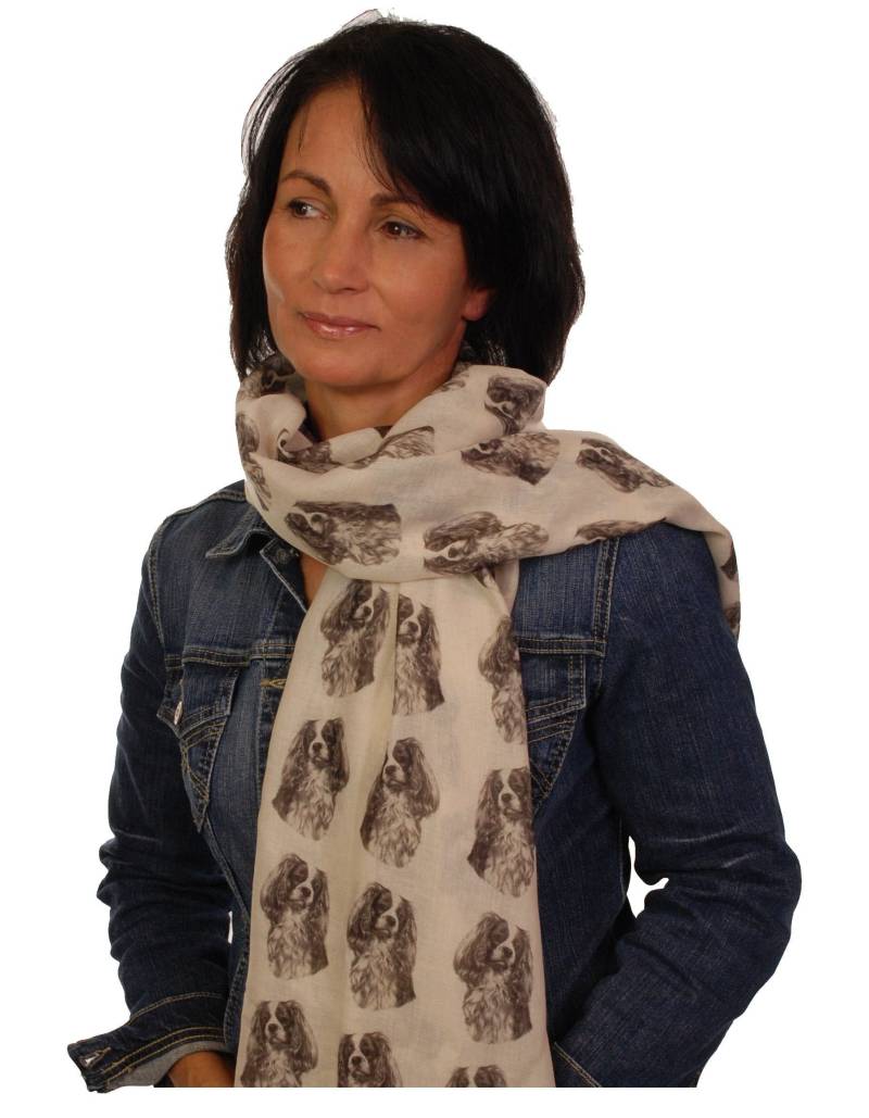 Cavalier King Charles Halstuch Mit Hunden An - Kavaliersbesitzer Geschenke Für Frauen Damenschals Cavaliers von BrandingHouse