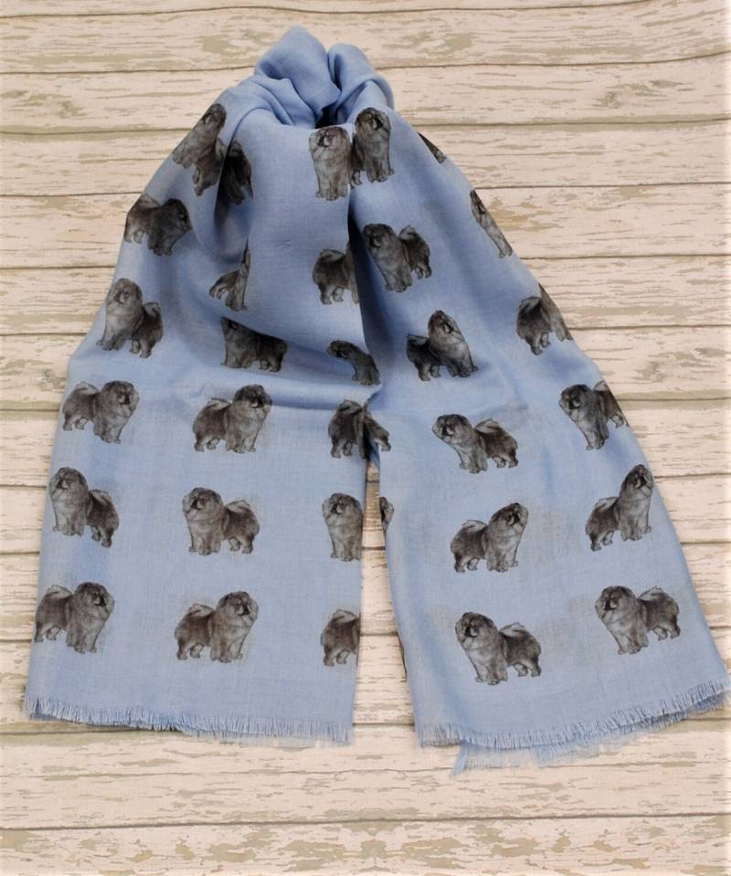 Chow-Chow Halstuch Mit Hunden An - Geschenk Chow-Chow-Besitzer Print von BrandingHouse