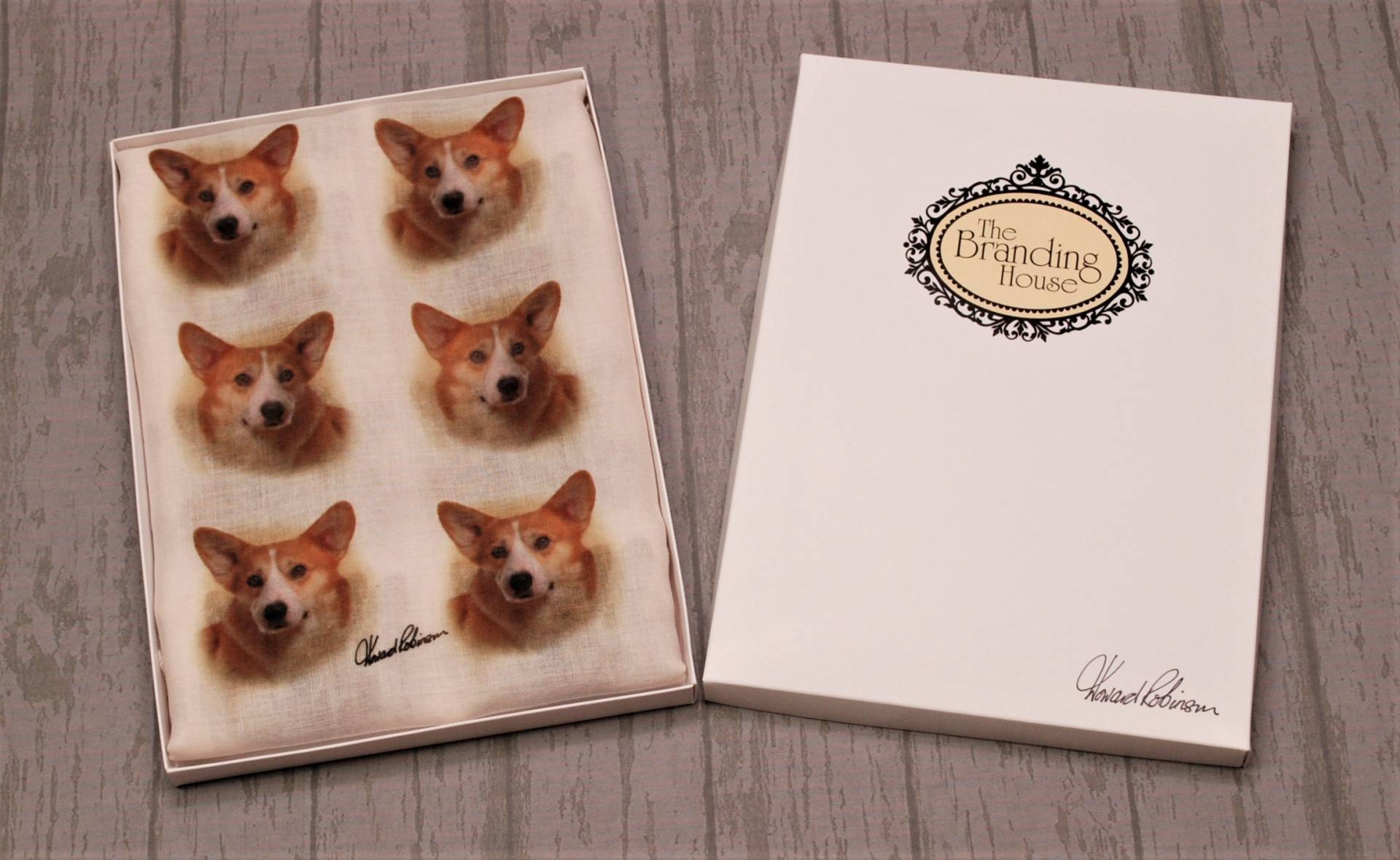 Corgis Halstuch Mit Hunden Auf, Hund Geschenke Für Frauen, Druck Schal, Hundebesitzer Geschenke, Hundeschal in Einer Geschenkbox von BrandingHouse