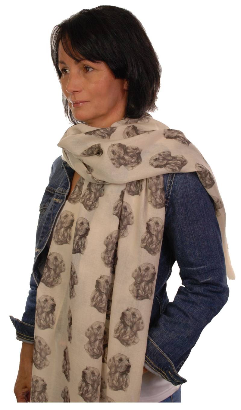 Golden Retriever Halstuch Mit Hunden Auf - Besitzer Geschenke Für Frauen Print Schal von BrandingHouse