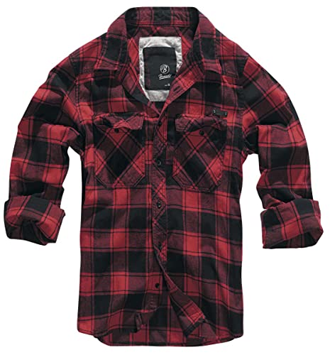 Brandit Check Shirt Herren Baumwoll Hemd 7XL Red-black von Brandit