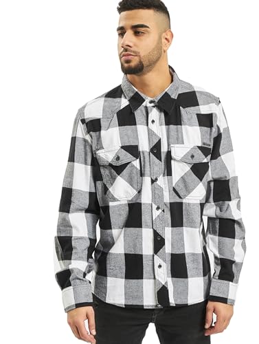 Brandit Check Shirt Herren Baumwoll Hemd L Weiss-schwarz von Brandit