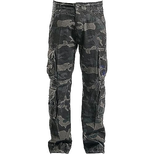 BRANDIT PURE VINTAGE TROUSER CARGOHOSE HOSE bis 7XL (Darkcamo)3XL von Brandit