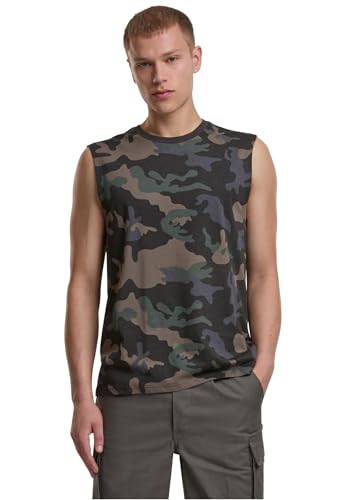 Brandit T-Shirt Sleeveless, Farbe: Dark_camo, Größe: XL von Brandit