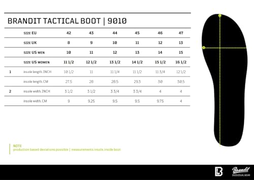 Brandit 9 Eyelet Tactical Boots, Farbe: anthracite, Größe: 45 Brandit 9 Eyelet Tactical Boots, Farbe: anthracite, Größe: 45 von Brandit