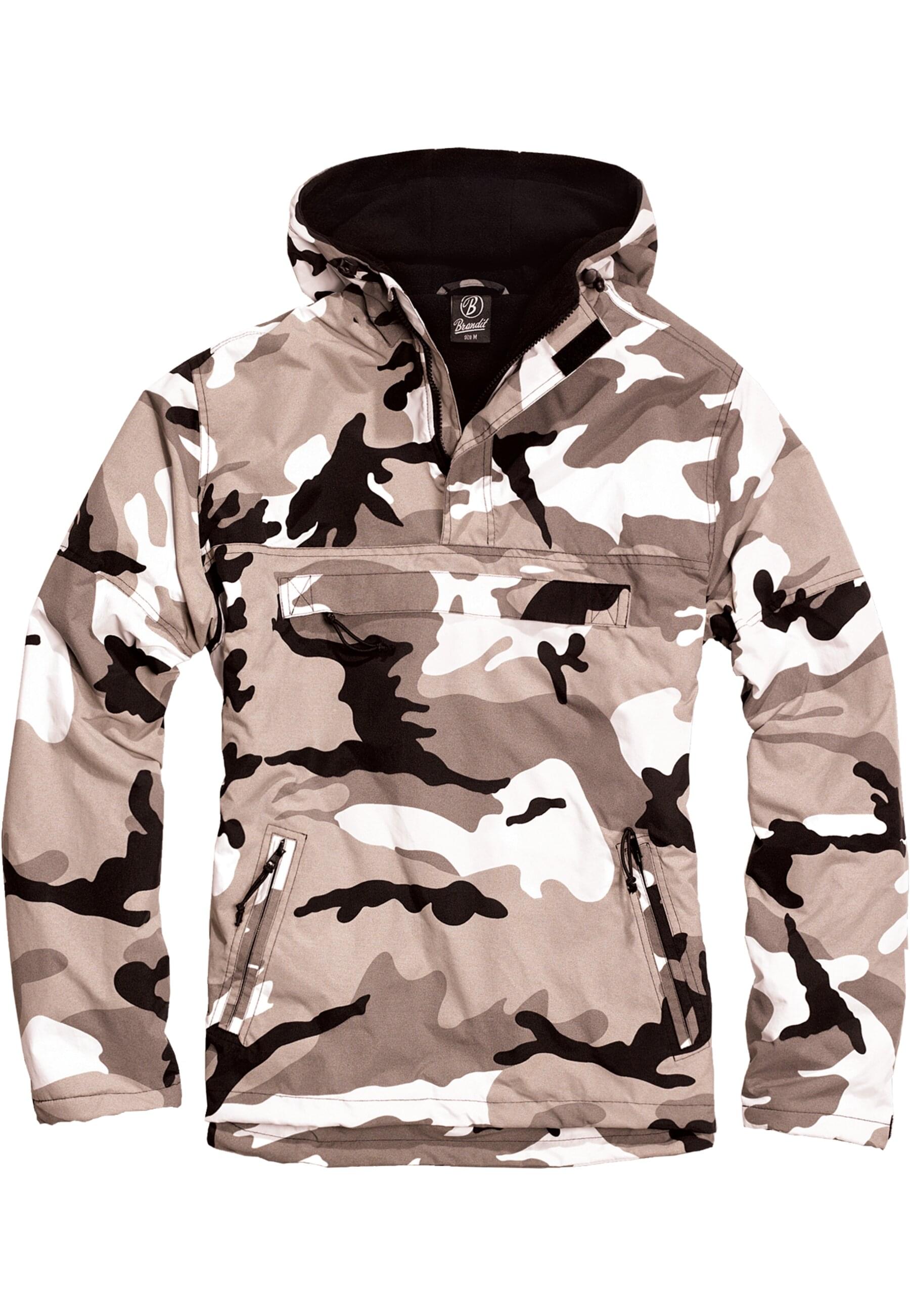 Brandit Anorak "Brandit Herren Fleece Pull Over Windbreaker" 1 Stk. tlg. mit Kapuze von Brandit