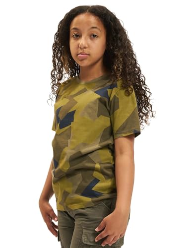 Brandit Kids T-Shirt, Farbe: Swedish camo, Größe: M 134 von Brandit
