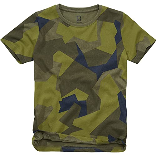 Brandit Army T-Shirt Kinder Armee Bundeswehr Shirt Kids BW UNTERHEMD Uni & CAMO, Größe:S (122/128), Farbe:M90-Tarn von Brandit