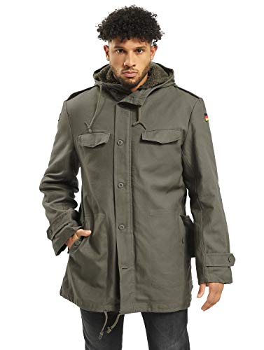 Brandit BUNDESWEHR PARKA MIT FUTTER & FLAGGEN BW FELDPARKA BORDPARKA JACKE WINTERJACKE, Größe:62 (6XL), Farbe:Oliv von Brandit