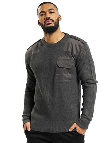 Brandit BW-Pullover - Rundhals - anthrazit - Größe XXL/56 von Brandit