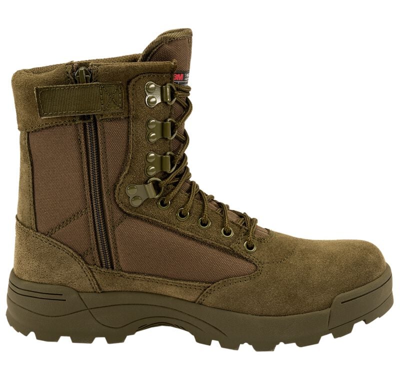 Brandit Boot - Tactical Boots Zipper - EU39 bis EU46 - für Männer - Größe EU41 - oliv von Brandit