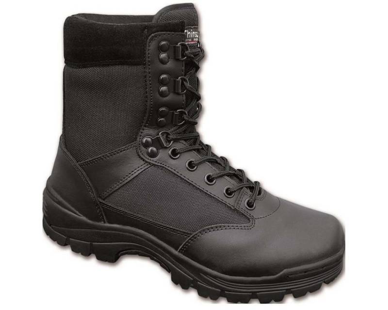 Brandit Brandit Tactical Boot 9-Loch schwarz Motorradstiefel (Packung, Antistatische und Öl- und Benzinfeste Sohle) von Brandit