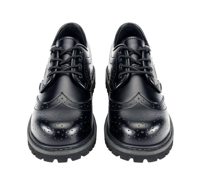 Brandit Budapester 4 Eyes Schnürschuh schwarz in EU43 von Brandit