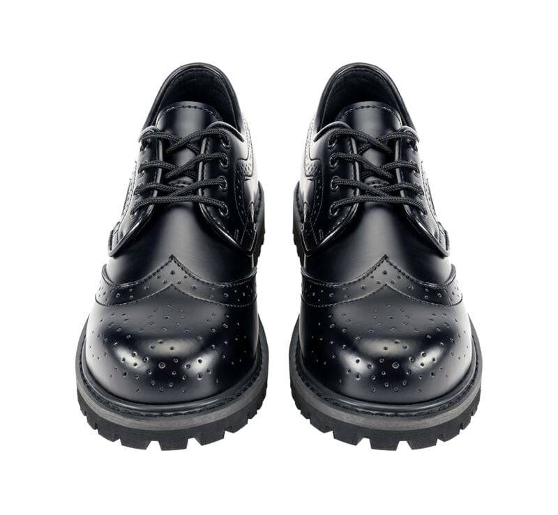 Brandit Budapester 4 Eyes Schnürschuh schwarz in EU43 von Brandit