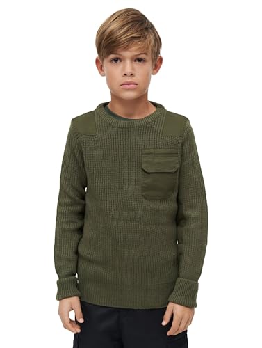 Brandit Kids BW Pullover, Farbe: Olive, Größe: S 122 von Brandit