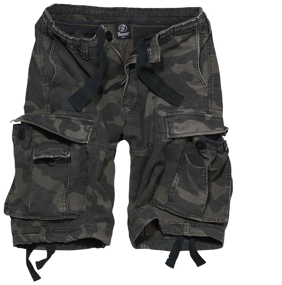 Brandit - Camouflage/Flecktarn Short - Vintage Shorts - S bis 7XL - für Männer - Größe XXL - darkcamo von Brandit