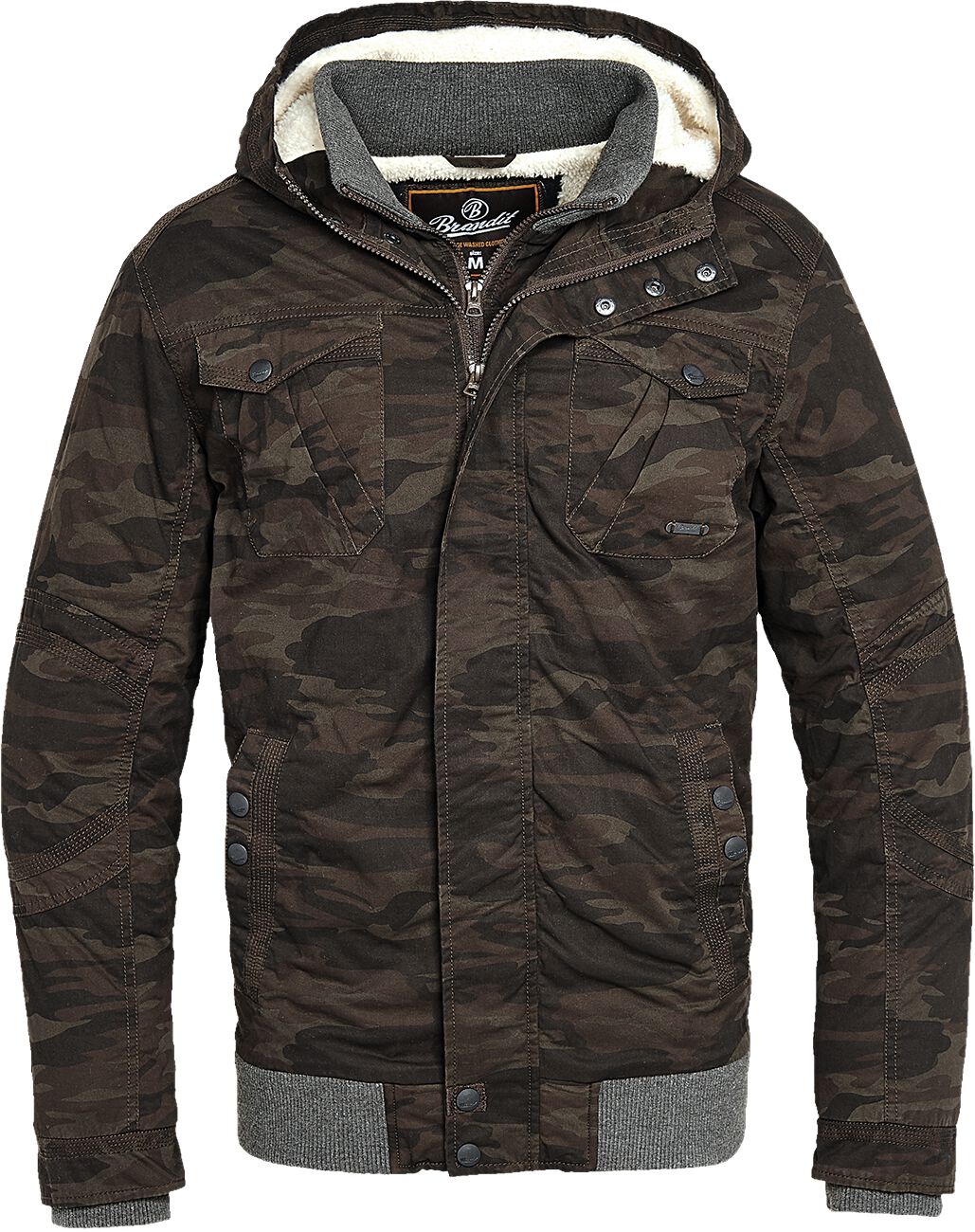 Brandit - Camouflage/Flecktarn Winterjacke - Parkmont Jacket - S bis 5XL - für Männer - Größe 5XL - camouflage von Brandit