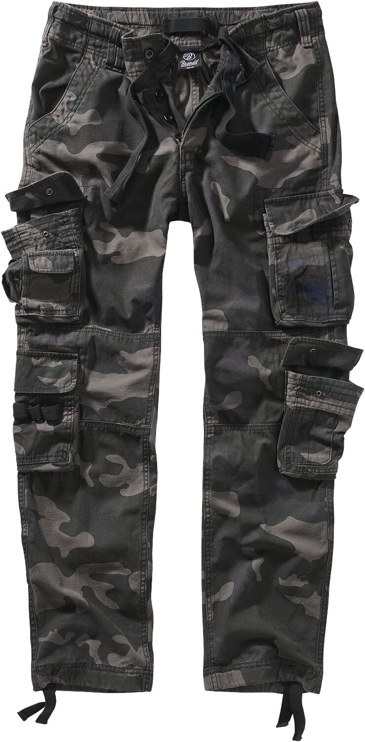 Brandit Cargohose - Pure Vintage Trouser Slim - S bis 5XL - für Männer - Größe L - darkcamo Brandit Cargohose - Pure Vintage Trouser Slim - S bis 5XL - für Männer - Größe L - darkcamo von Brandit