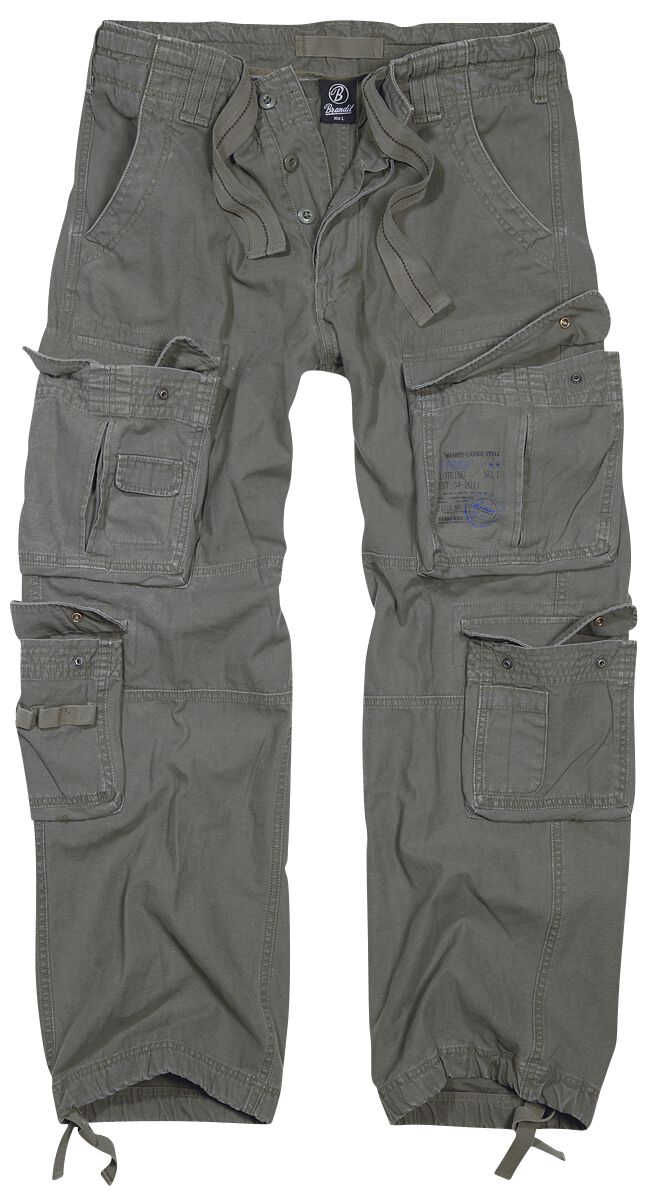 Brandit Cargohose - Pure Vintage Trousers - S bis 7XL - für Männer - Größe 5XL - oliv von Brandit