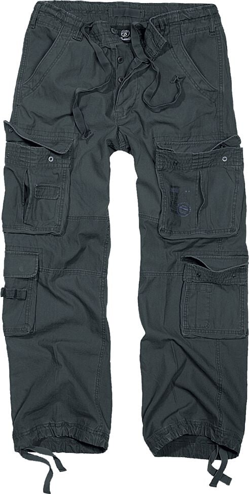 Brandit Cargohose - Pure Vintage Trousers - S bis 5XL - für Männer - Größe M - anthrazit von Brandit