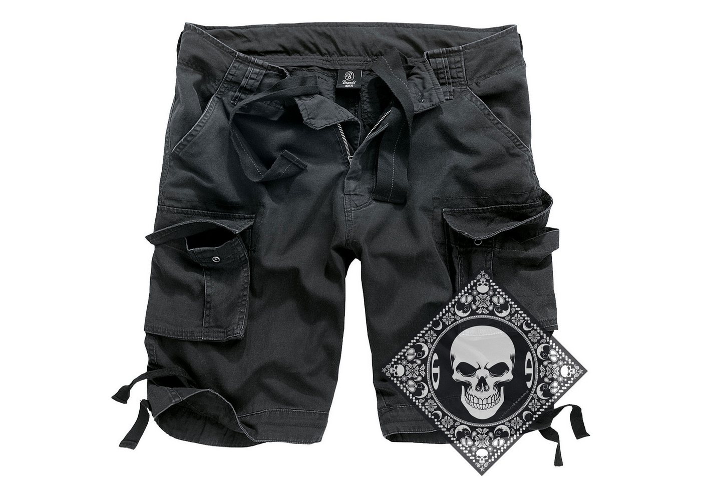 Brandit Cargoshorts Cargo Shorts kurze Hose Legend Army mit UD Bandana Brandit Cargoshorts Cargo Shorts kurze Hose Legend Army mit UD Bandana von Brandit