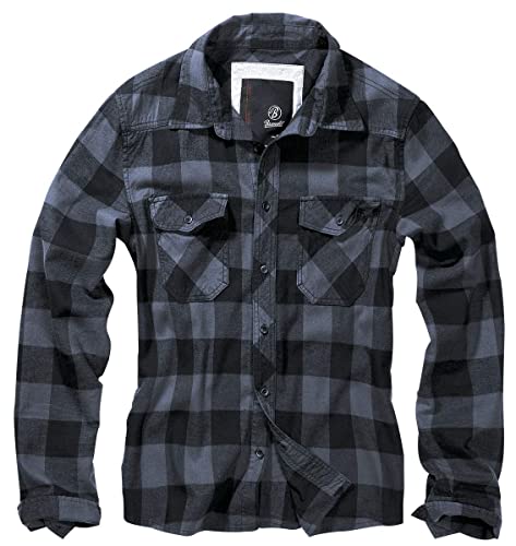 Brandit Check Shirt Black-Charcoal 3XL von Brandit