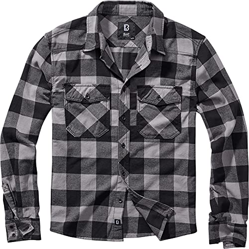 Brandit Check Shirt Black-Charcoal 3XL von Brandit