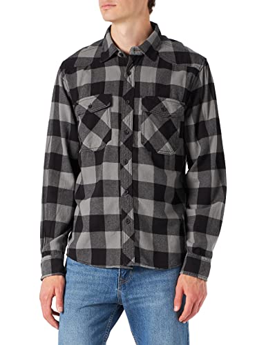 Brandit Check Shirt Black-Charcoal 5XL von Brandit