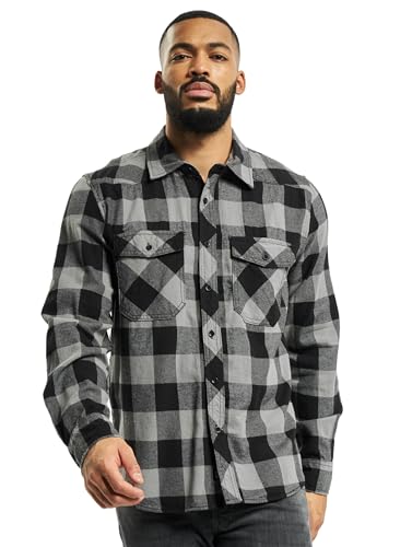 Brandit Check Shirt Black-Charcoal L von Brandit