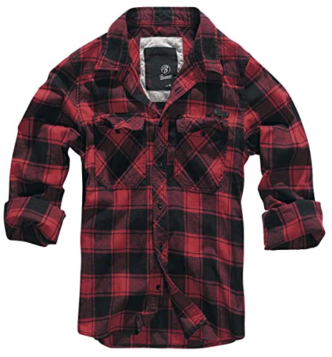 Brandit Check Shirt Herren Baumwoll Hemd 3XL Red-black von Brandit