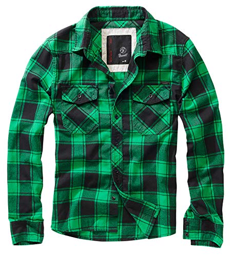Brandit Check Shirt Herren Baumwoll Hemd XXL Green+black von Brandit