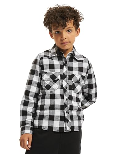 Brandit Checkshirt Kids White/Black Gr. 122/128 von Brandit