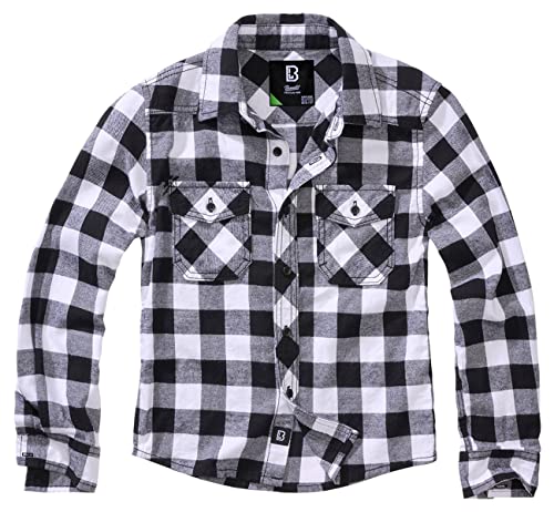 Brandit Checkshirt Kids White/Black Gr. 122/128 von Brandit