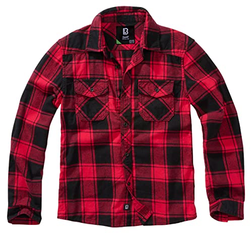 Brandit Checkshirt Kids red/Black Gr. 122/128 von Brandit