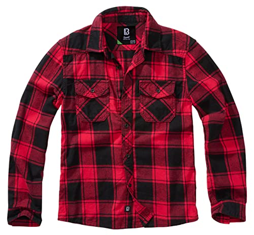 Brandit Kids Check Shirt Long Sleeve, Farbe: red/Black, Größe: XL 158 Brandit Kids Check Shirt Long Sleeve, Farbe: red/Black, Größe: XL 158 von Brandit