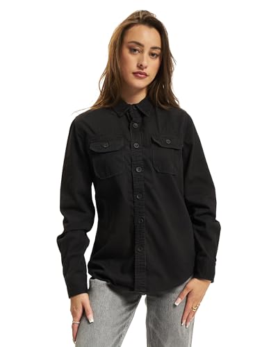 Brandit Women Vintage Shirt Long Sleev, Farbe: Black, Größe: 4XL von Brandit