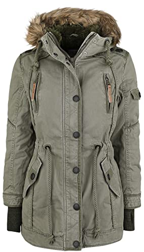 Brandit Damen Parka Parka Layla 9385, Gr. Medium, Grün (Olive 1) von Brandit