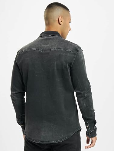 Brandit Denimshirt Riley - Black - 4XL von Brandit