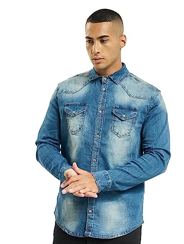 Brandit Denimshirt Riley - Blue - 5XL von Brandit