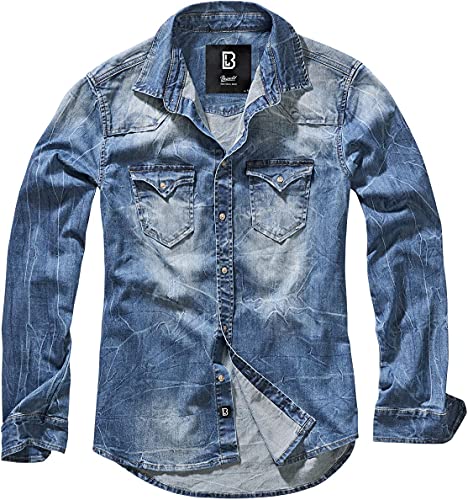 Brandit Denimshirt Riley - Blue - M von Brandit