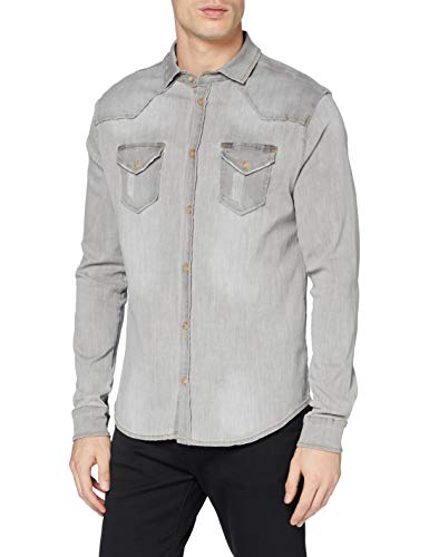 Brandit Denimshirt Riley - Grey - 3XL von Brandit