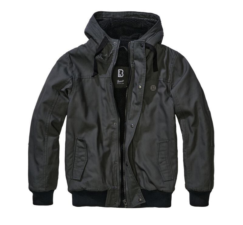 Brandit Essential Jacket Winterjacke anthrazit in S von Brandit